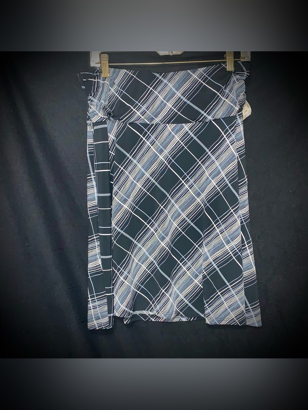 Maurices Black & White Plaid A-Line Skirt – Women’s Large – NWT